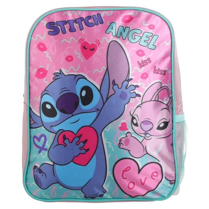 Ghiozdan gradinita Stitch Angel fete roz Nexo verde rucsac copii ergonomic usor model animat