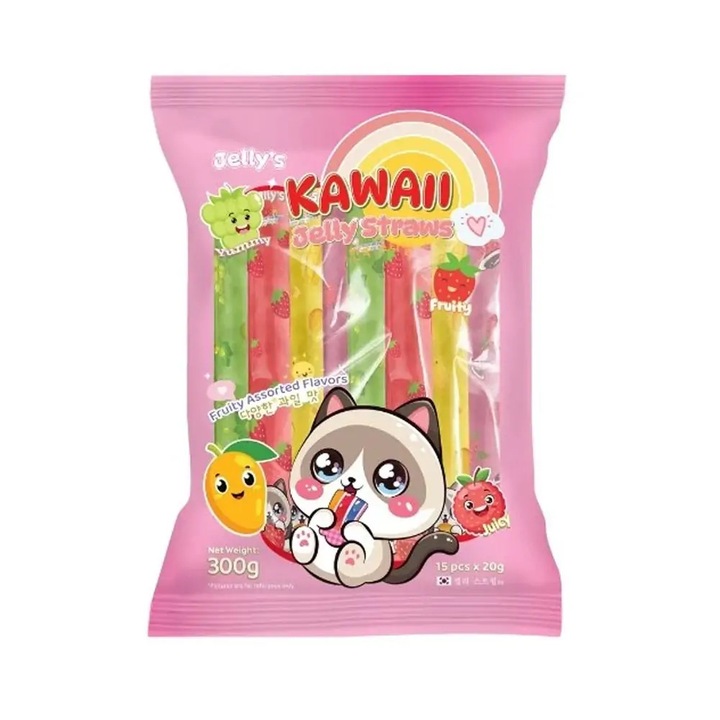Jeleuri asortate Kawai 300g, multicolor