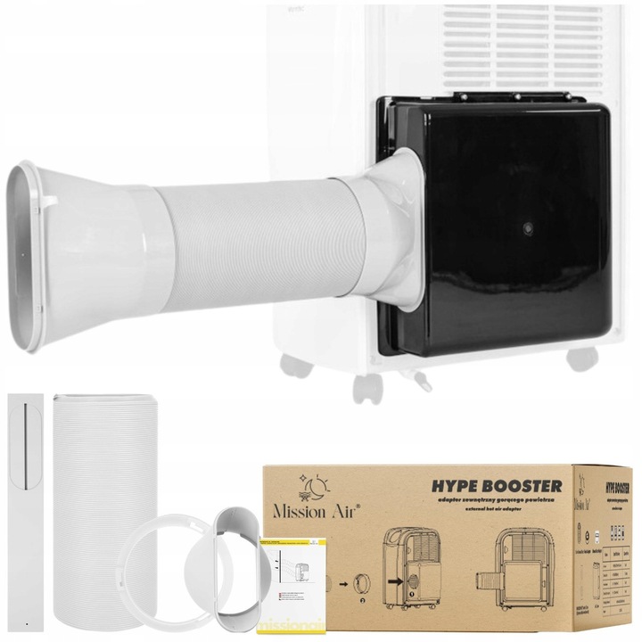 Plenum Adapter pentru climatizator HYPE, Mission Air, set complet, 15cm/1,5m, eficienta energetica crescuta