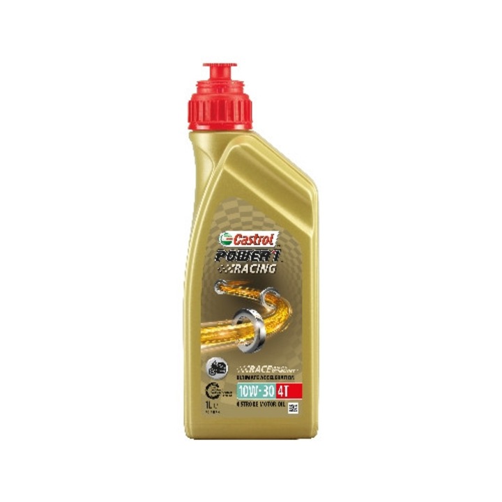 Ulei motor 4T Castrol Power 1 Racing 10W30 1l, sintetic, API SN, JASO MA-2
