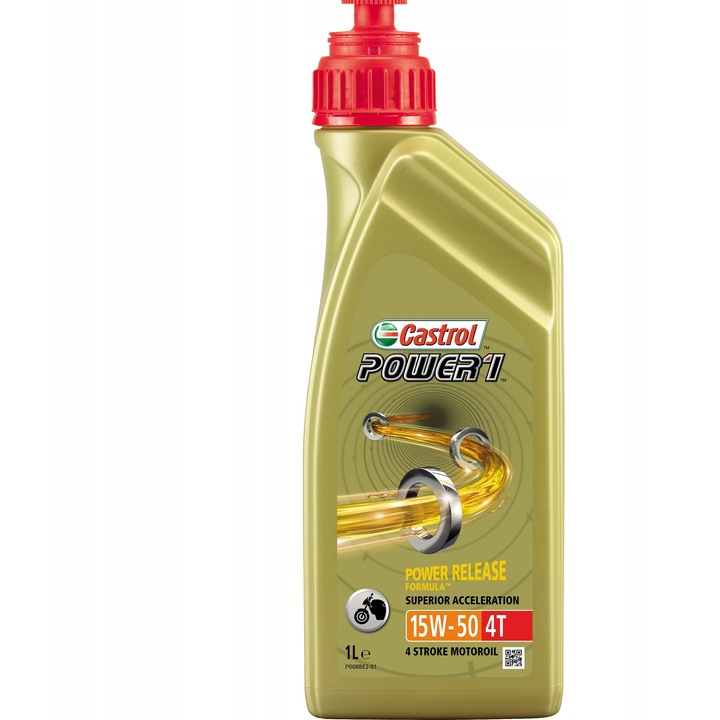 Ulei motor Castrol Power 1, 15W-50, 1L, sintetic, pentru motociclete
