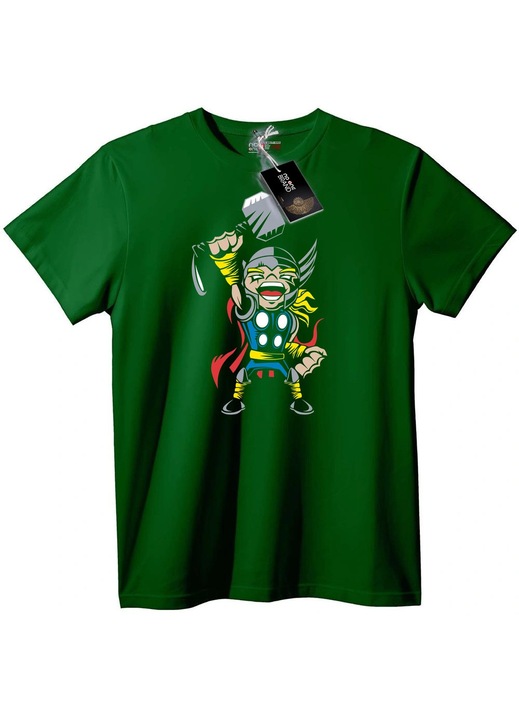 Viking Thor rajzfilm póló, Angolzöld