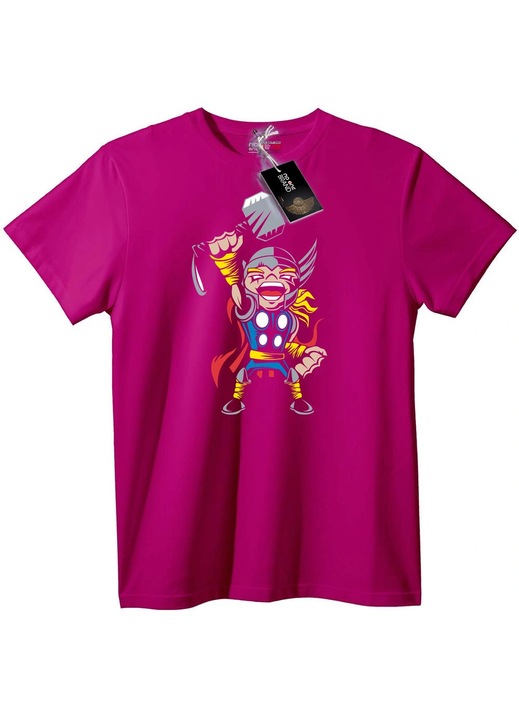Viking Thor rajzfilm póló, Halványlila