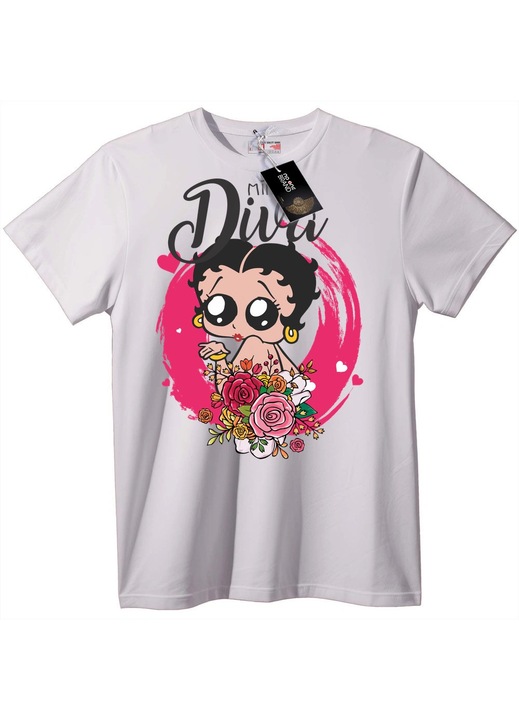 Betty Boop póló, Fehér