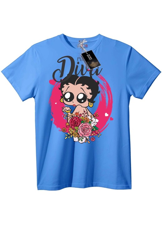 Betty Boop póló, Világoskék