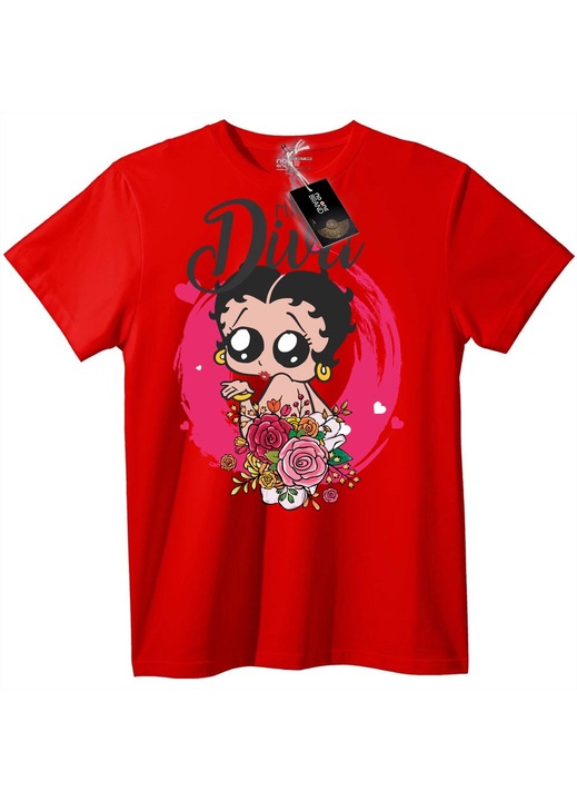 Betty Boop póló, Piros