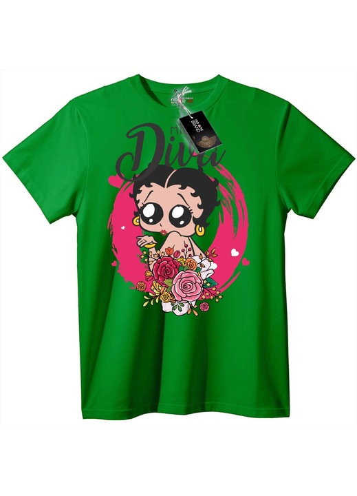 Betty Boop póló, Zöld