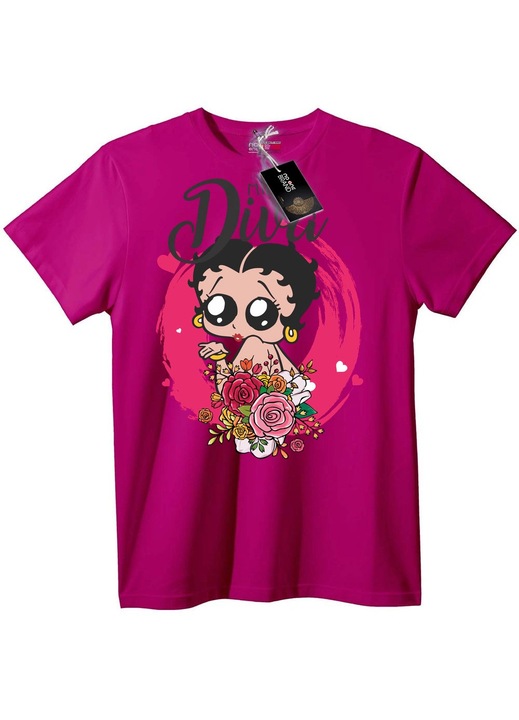 Betty Boop póló, Halványlila