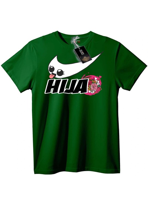 HUA Mosolygós Arc Póló, Angolzöld