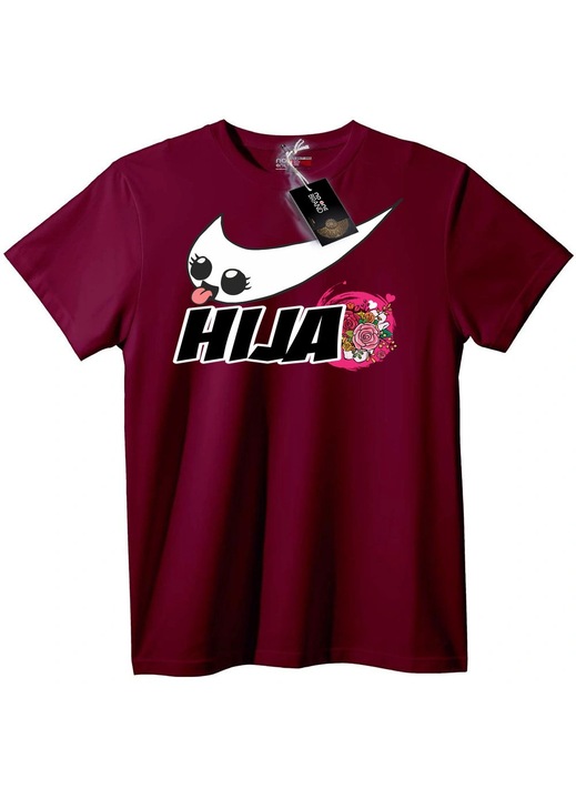 HUA Mosolygós Arc Póló, Bordó