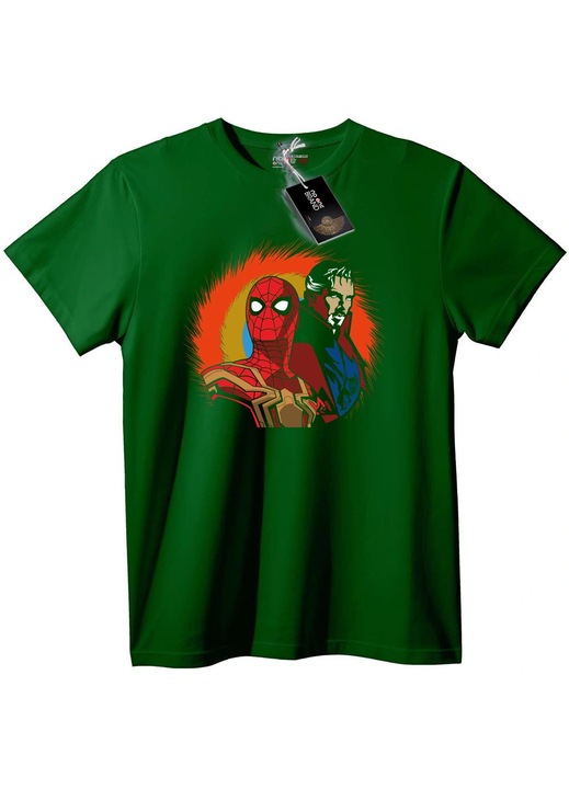 Póló Spider-Man & Doctor Strange, Angolzöld