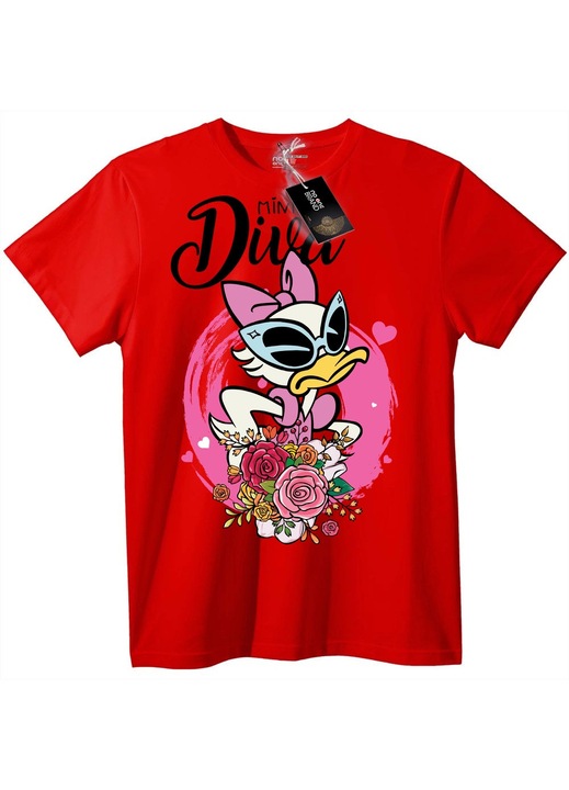 Póló Vadvirág Virág, Piros