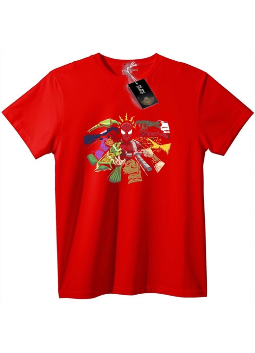 Póló Pókember & Marvel Hősök, Piros