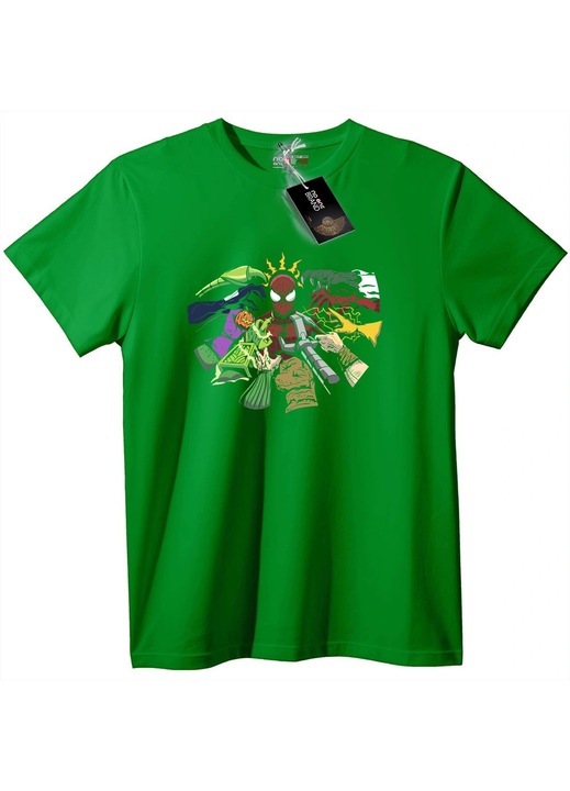Póló Pókember & Marvel Hősök, Zöld