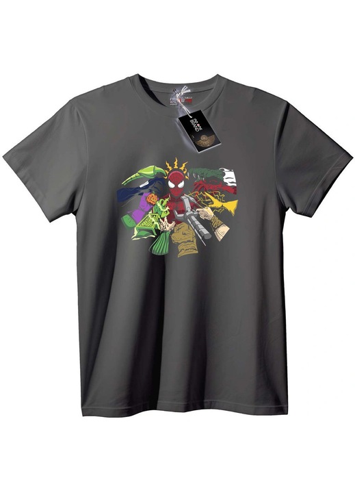 Póló Pókember & Marvel Hősök, Szürke