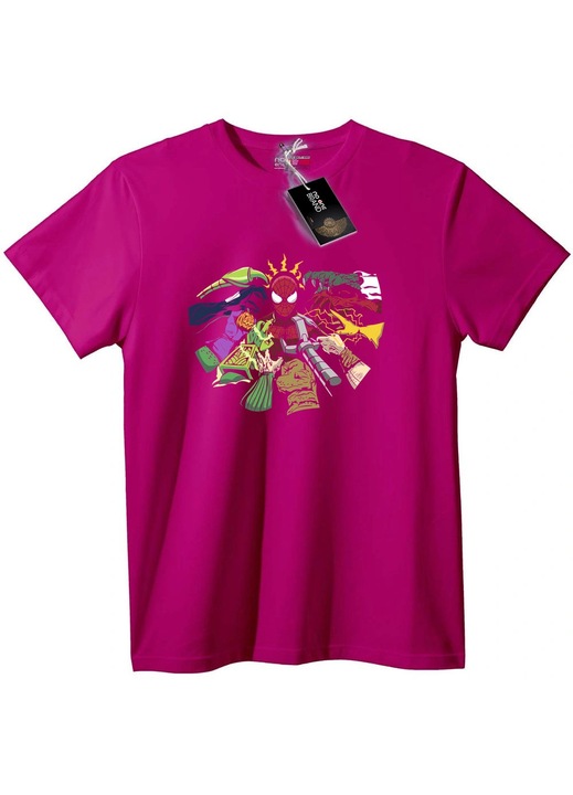 Póló Pókember & Marvel Hősök, Halványlila