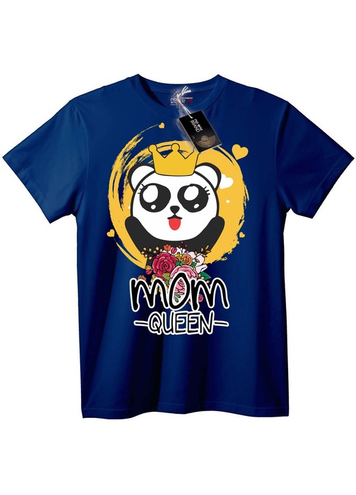 Tricou Mamă Regină Panda, Bleumarin