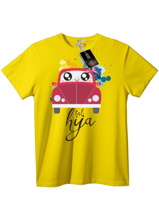 Aranyos piros autos polo, Sárga