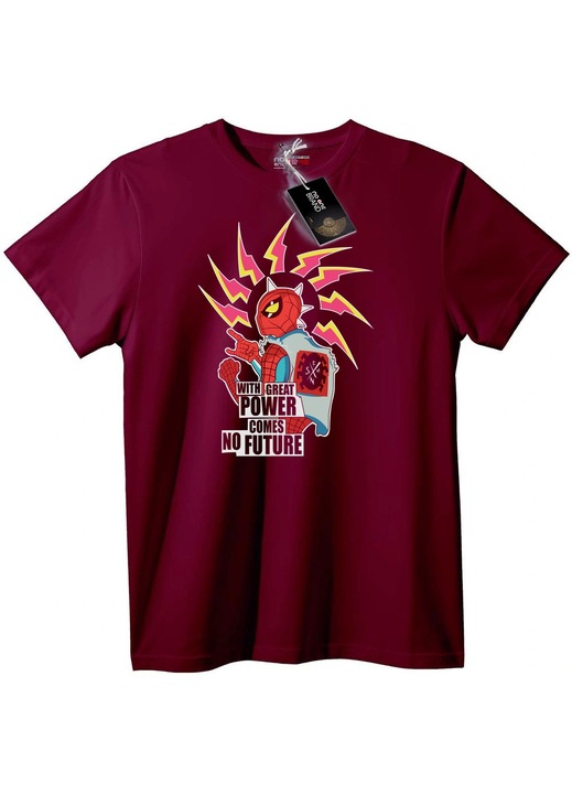 Pókember 'Nincs jövő' póló, Bordó