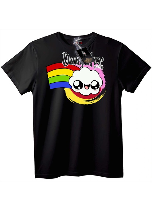 Dangster Gyönyörű Felhő Póló, Fekete