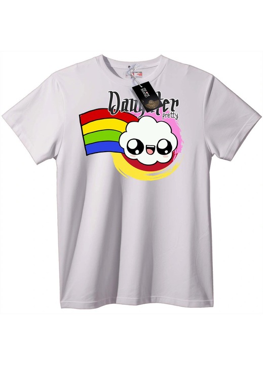 Dangster Gyönyörű Felhő Póló, Fehér