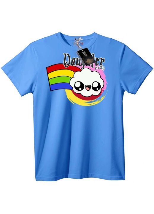 Dangster Gyönyörű Felhő Póló, Világoskék