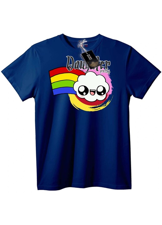 Dangster Gyönyörű Felhő Póló, Tengerészkék