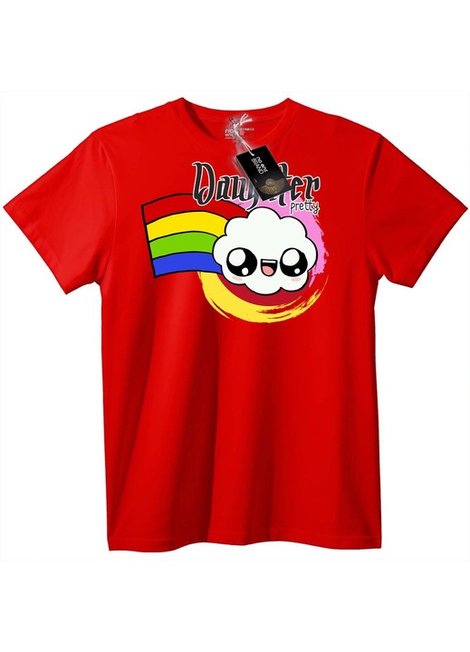 Dangster Gyönyörű Felhő Póló, Piros