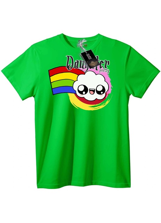 Dangster Gyönyörű Felhő Póló, Világoszöld