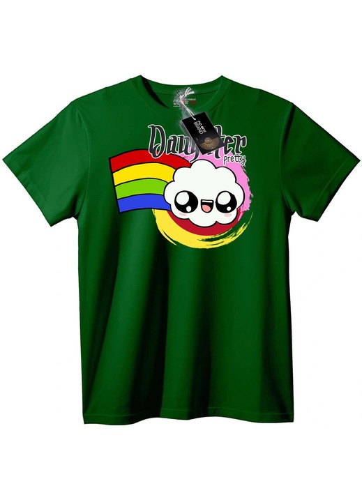 Dangster Gyönyörű Felhő Póló, Angolzöld