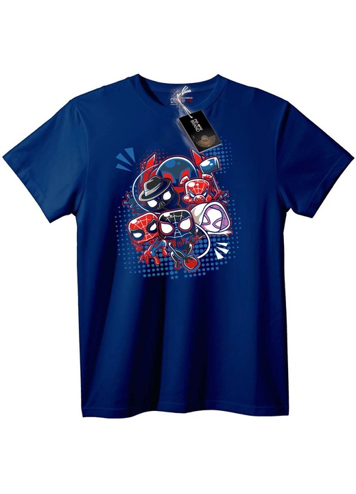 Póló Spider-Man Multiverzum, Tengerészkék