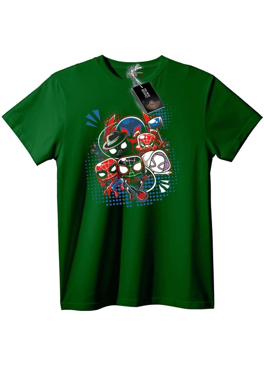 Póló Spider-Man Multiverzum, Angolzöld