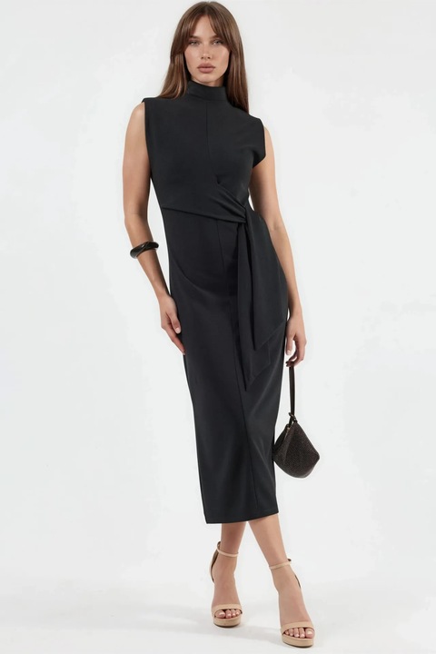 Rochie Midi Busem, negru, poliester