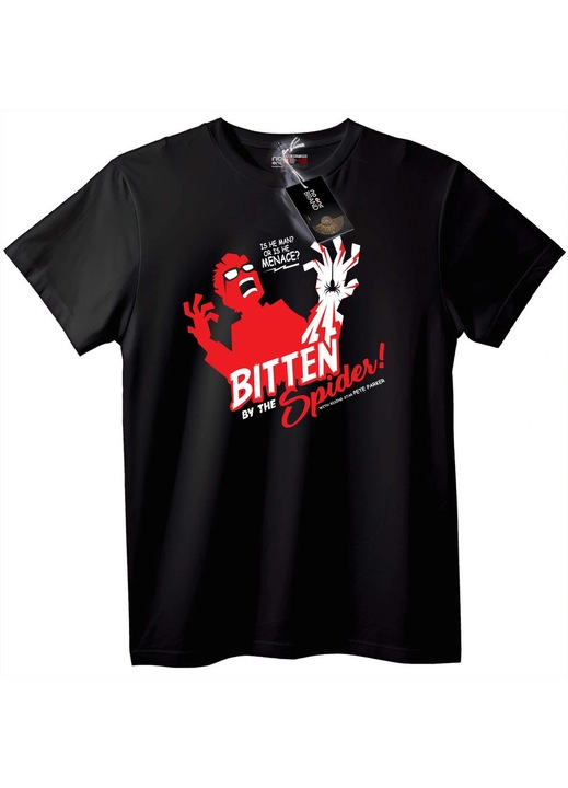 Pókharapás póló, Fekete