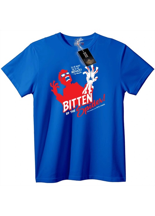 Pókharapás póló, Kék