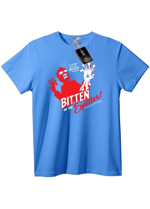 Pókharapás póló, Világoskék