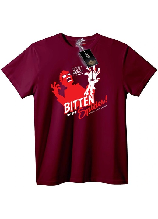 Pókharapás póló, Bordó