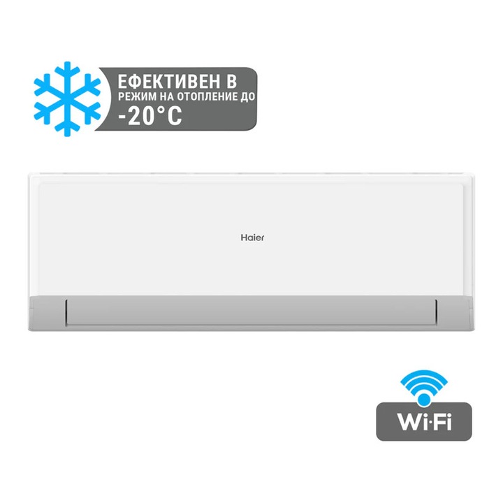 Aer conditionat Haier AS50RDAHRA-PL/1U50MEGFRA-5, invertor, Wi-Fi, eficient la -20°C, Alb