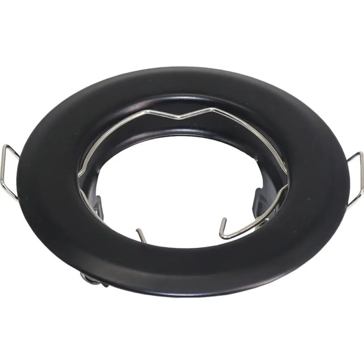 Luna pentru incastrat Lightex, fixa, cadru pentru spot, O81 mm, negru