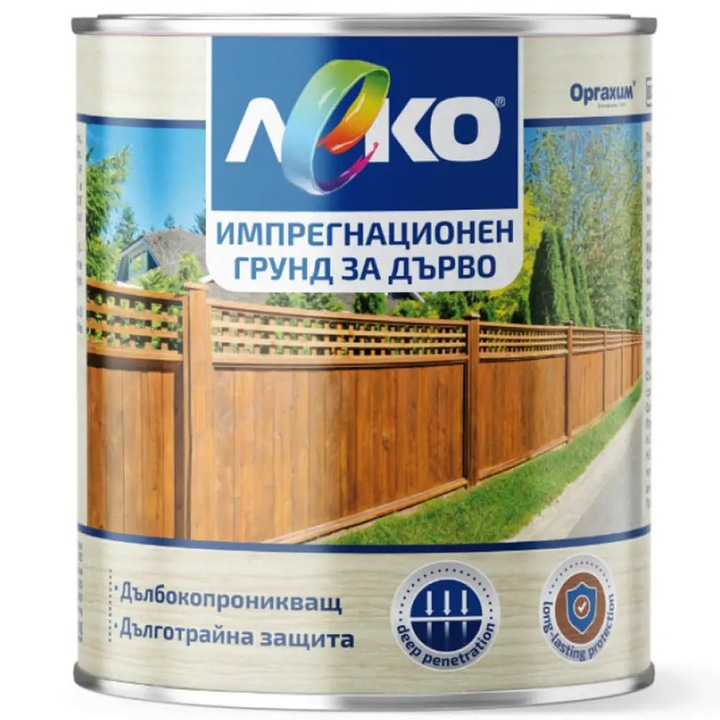 Grund de impregnare pentru lemn Leko, grund impregnant, cu penetrare profunda, protectie de lunga durata, incolor