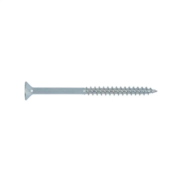 Surub de fixare pentru PAL si lemn Wurth 6x100 mm, cap incastrat, zincat, argintiu, 100 bucati