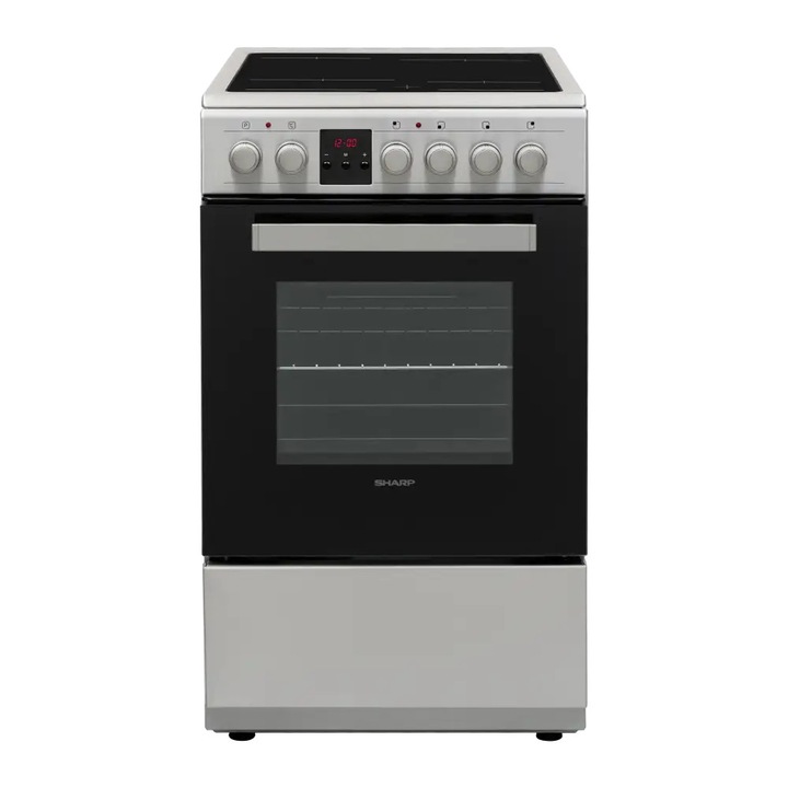 Aragaz (electric) Sharp KF-56FVDD22IMK-CH, Ceramic, INOX