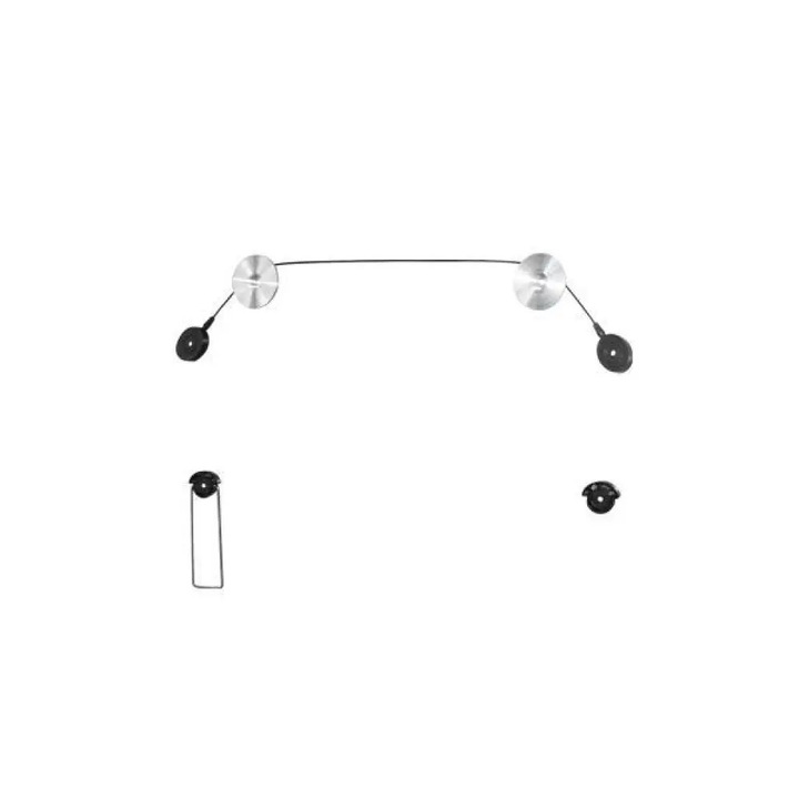 Suport TV Crown LED 01/400, pentru televizoare LED, universal, Negru/Argintiu, 1 set