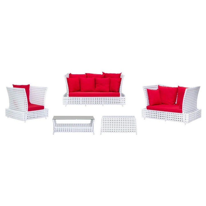 Set mobilier gradina, Rimini HD, 2 locuri, multicolor