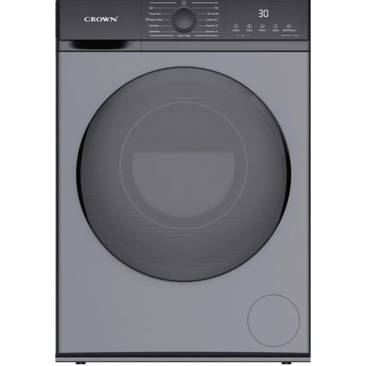 Masina de spalat rufe Crown CWM10J12BLDCIX, 1400 ob./min., 10.00 kg, Inox