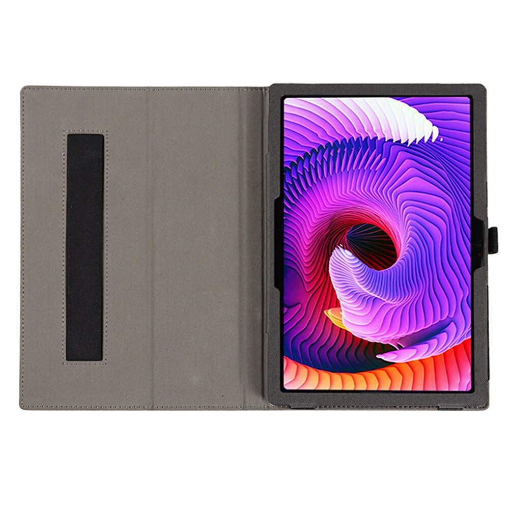 Husa tableta, TCL Tab 10 Gen 2, din piele ecologica, cu suport, neagra, 10.36"