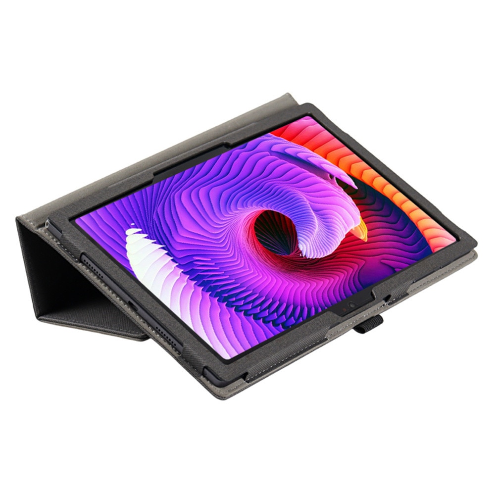 Husa tableta, TCL Tab 10 Gen 2, din piele ecologica, cu suport, neagra, 10.36"