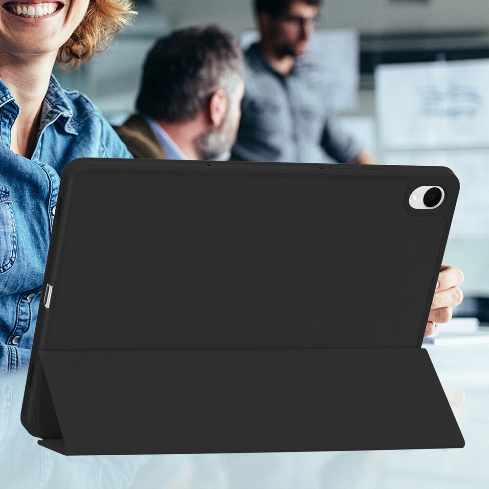 Etui pentru tableta cu clapeta, 11", functie Smart Cover, negru, set pentru Samsung Galaxy Tab S11