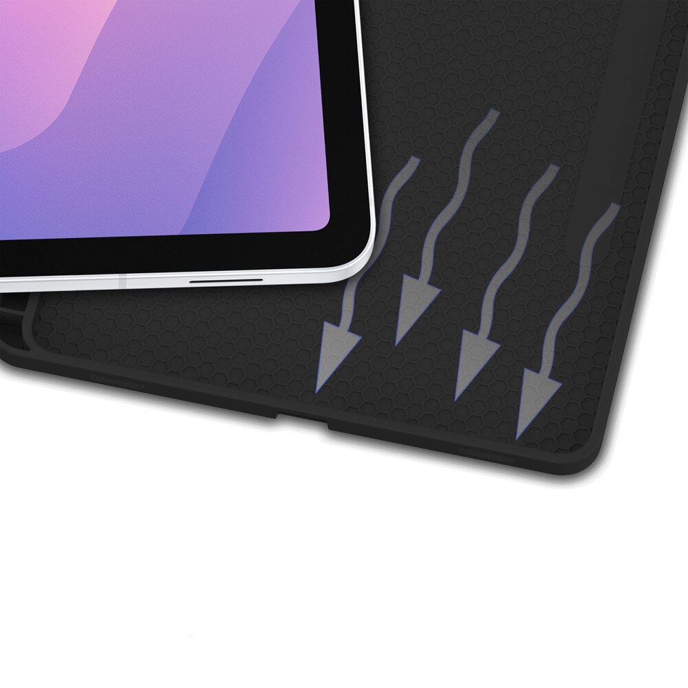 Etui pentru tableta cu clapeta, 11", functie Smart Cover, negru, set pentru Samsung Galaxy Tab S11