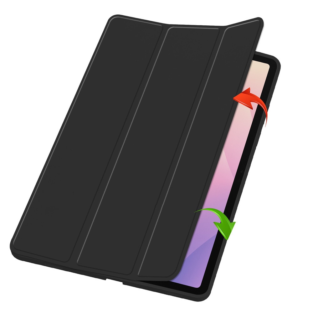 Etui pentru tableta cu clapeta, 11", functie Smart Cover, negru, set pentru Samsung Galaxy Tab S11